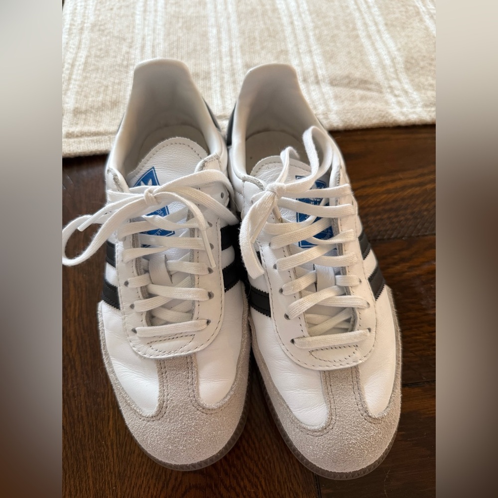 Adidas Samba White Black and Brown Sneakers - Picture 2 of 7